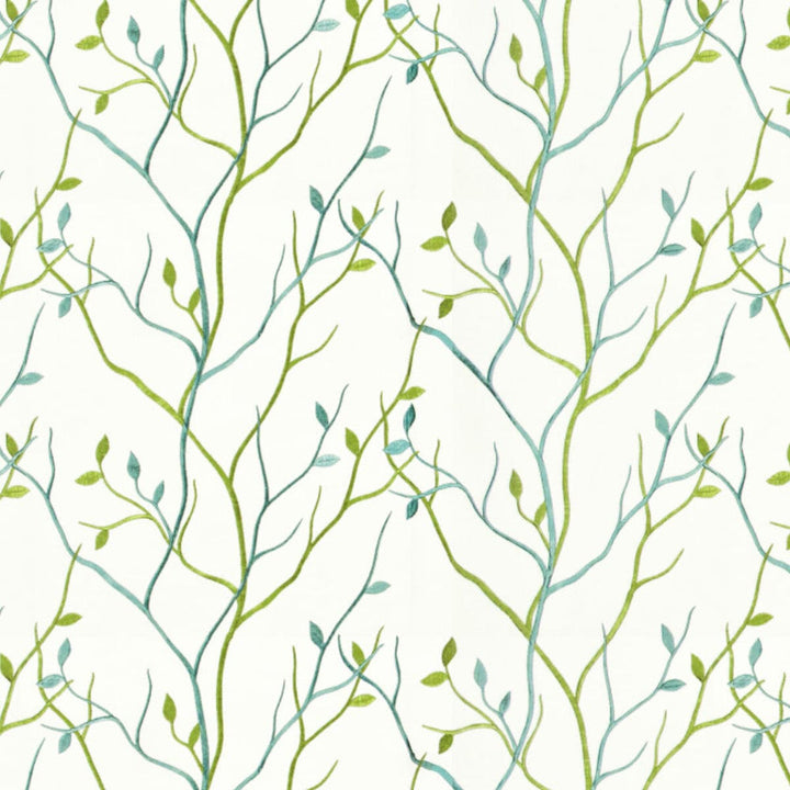 Mojo 1 Marine by Stout Designer Fabric RAINBOW LIBRARY SPA/TEAL 55%LIN 45%COT %VEMB INDIA Horizontal: 25 and Vertical: 15.75 52 in - Swanky Fabrics -