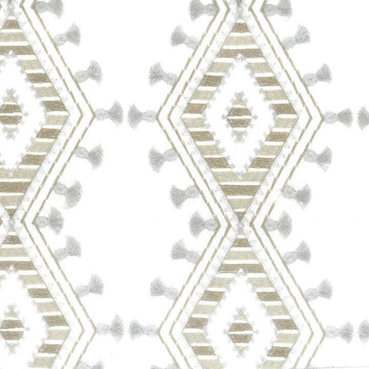 Monet 3 Agate by Stout Designer Fabric COMFORTABLE LIVING PLATINUM/SLATE 29%COT 71%POL %PEMB INDIA Horizontal: 6.500 and Vertical: 6.250 52 in - Swanky Fabrics -