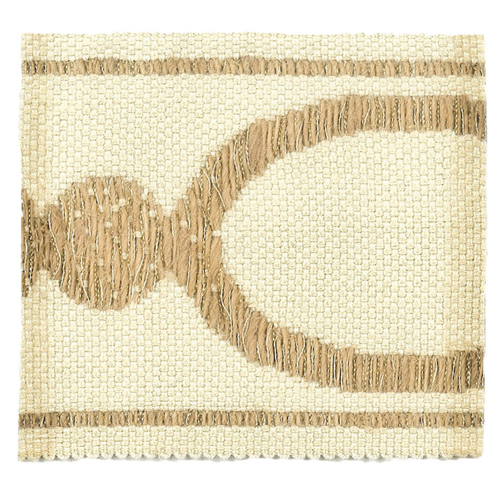 Monogram 4 Bamboo by Stout Designer Trim MOONDUST TRIM 38%LIN 31%SVI 26%JUT 5%MTL CHINA </p><p>Repeat: 0 3 in - Swanky Fabrics -