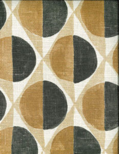 Montage Gold 204 by Norbar Designer Fabric MONTAGE 100% POLYESTER SPAIN 13 1/2"V 27 1/6"H 54" - Swanky Fabrics -