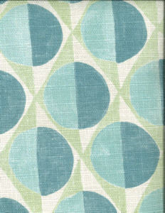 Montage Seafoam 203 by Norbar Designer Fabric MONTAGE 100% POLYESTER SPAIN 13 1/2"V 27 1/6"H 54" - Swanky Fabrics -