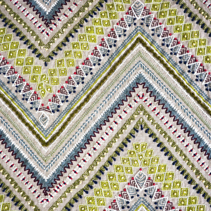 MORELLA 75SJ101 by JF Designer Fabric JF Studio 41% Linen, 30% Polyester, 29% Cotton India  Horizontal: 16.5 and Vertical: 14.875 54  - Swanky Fabrics -
