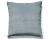 Torino Velvet Pillow 22 X 22 - Steeple Gray MTTORIPILL0007 by Scalamandre Designer Pillow