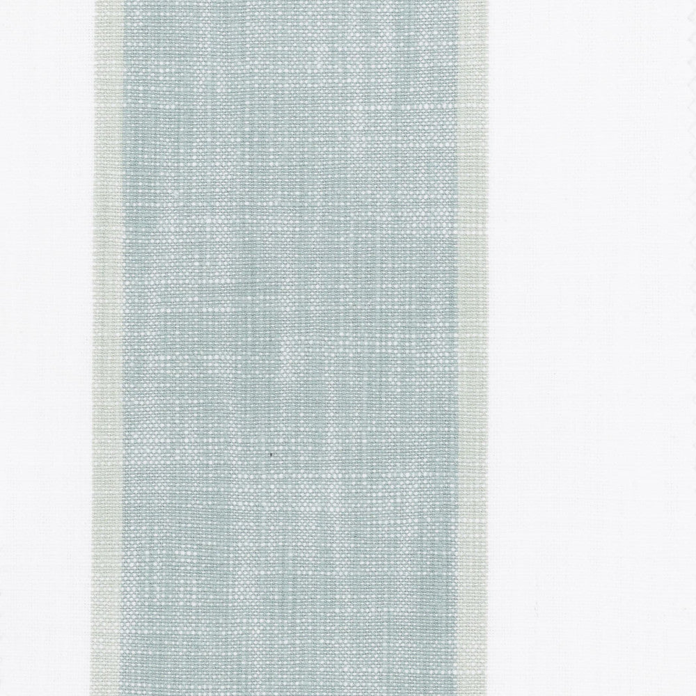 Muldoon 1 Seafoam by Stout Designer Fabric JUST STRIPES SPRINGTIME/MULTI 100%COT INDIA Horizontal: 6.000 and Vertical: 0.000 54 in - Swanky Fabrics -