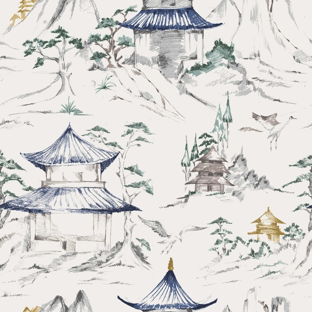 MasterPiece B Oasis by Europatex Designer Fabric Masterpiece 55% Linen, 45% Viscose Rayon 27" H, 27" V 55.00 inches - Swanky Fabrics -