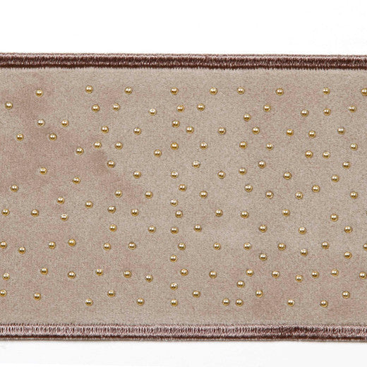 Mellow - Mink by Europatex Designer Fabric Mellow 82.1% Polyester / 11% Rayon / 6.9% Metallic yarn China See Sample Horizontal: N/A and Vertical: N/A 3.00 inches  - Swanky Fabrics -