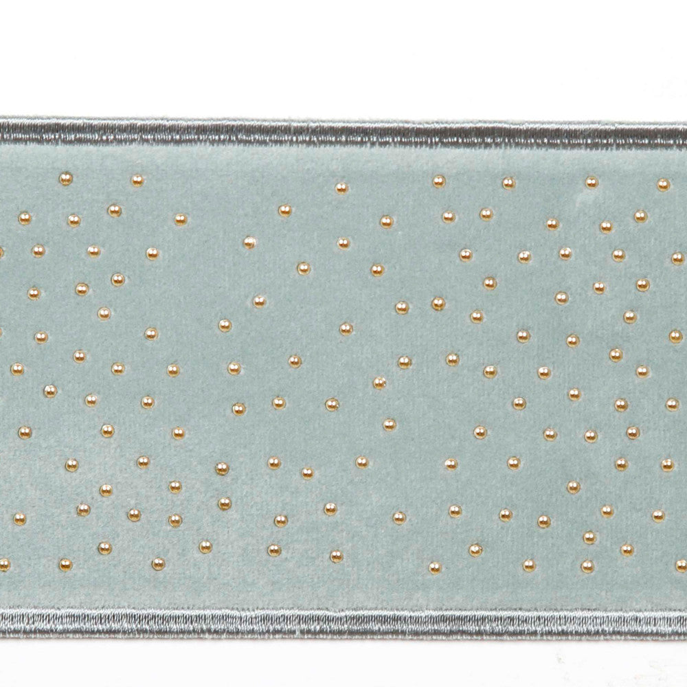 Mellow Seaglass by Europatex Designer Fabric Mellow 82.1% Polyester / 11% Rayon / 6.9% Metallic yarn 3.00 inches - Swanky Fabrics -
