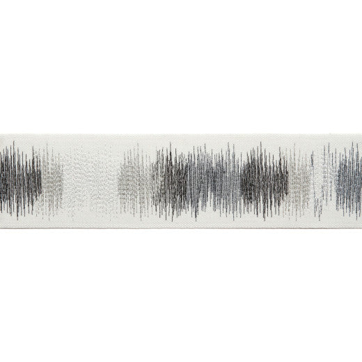 Melody - Steel by Europatex Designer Fabric Melody 100% Polyester China See Sample Horizontal: N/A and Vertical: N/A 3.00 inches  - Swanky Fabrics -