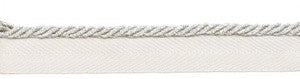 Europatex Fabric Le Lin Metallic Micro Cord Ice