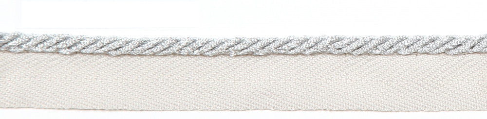 Le Lin Metallic Micro Cord Silver by Europatex Designer Fabric Le Lin Collection 42% Fibranne, 33% Rayon, 25% Metallic Yarns China Horizontal: N/A and Vertical: N/A 1/8" - Swanky Fabrics -