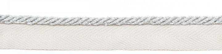 Le Lin Metallic Micro Cord Silver by Europatex Designer Fabric Le Lin Collection 42% Fibranne, 33% Rayon, 25% Metallic Yarns China Horizontal: N/A and Vertical: N/A 1/8" - Swanky Fabrics -