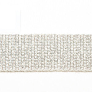 Europatex Fabric Le Lin Metallic Micro Tape Ice