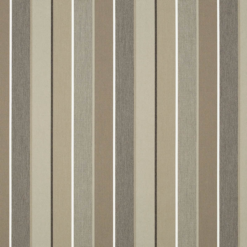 56079 Milano Char by Sunbrella Designer Fabric Cushion Furniture Drapery Fabrics > Sunbrella Stripes 100% Acrylic USA or Imported 11.02" 54" - Swanky Fabrics -