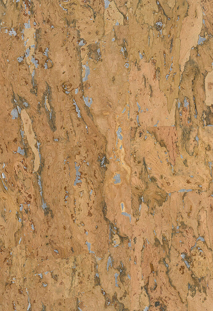 Cork Brown NA504 by Seabrook Designs Designer Wallpaper