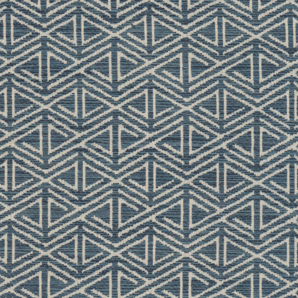 Napier 1 Lake by Stout Fabric Stout Fabric Napier 1 LakeFabric LIVING IS EASY DELFT/INDIGO 100%POL CHINA </p><p>Repeat: H: 1.750, V: 1.875 56 in - Fabric Carolina -