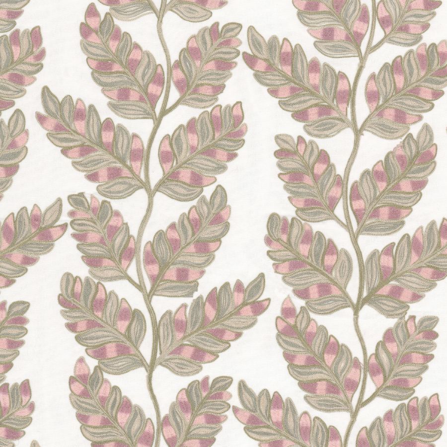 Navodari 1 Rosebud by Stout Designer Fabric Navodari 1 Rosebud by Stout Fabric COMFORTABLE LIVING TEAROSE/SORBET 100%COT %VEMB India Horizontal: 17.75 and Vertical: 15.375 50 in - Fabric Carolina -