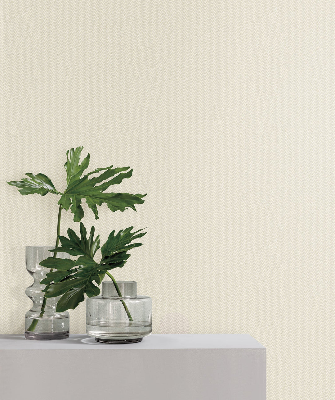 Give & Take Light Beige Wallpaper by York Wallcoverings Designer