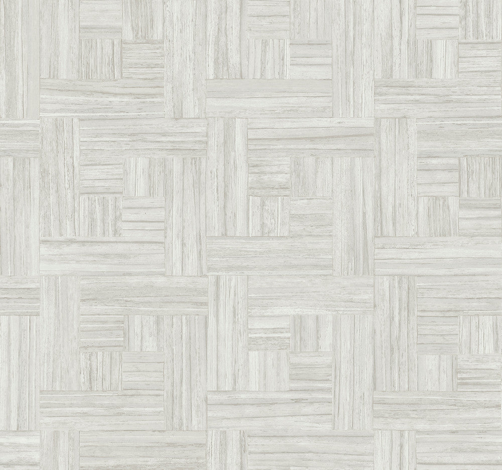Tesselle White Wallpaper by York Wallcoverings Designer Natural Digest Covers about 60.8 square feet 27-in by 27-ft long roll Unpasted 25.25 - Swanky Fabrics -