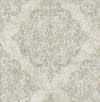 Seabrook Designs Wallpaper Atelier Gray, Metallic Gold, and Taupe NE50304