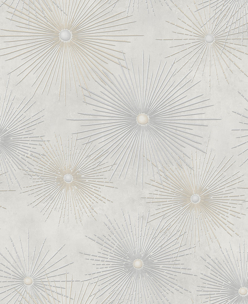 Catwalk Metallic Silver and Gray NE51008 by Seabrook Designs Designer Wallpaper