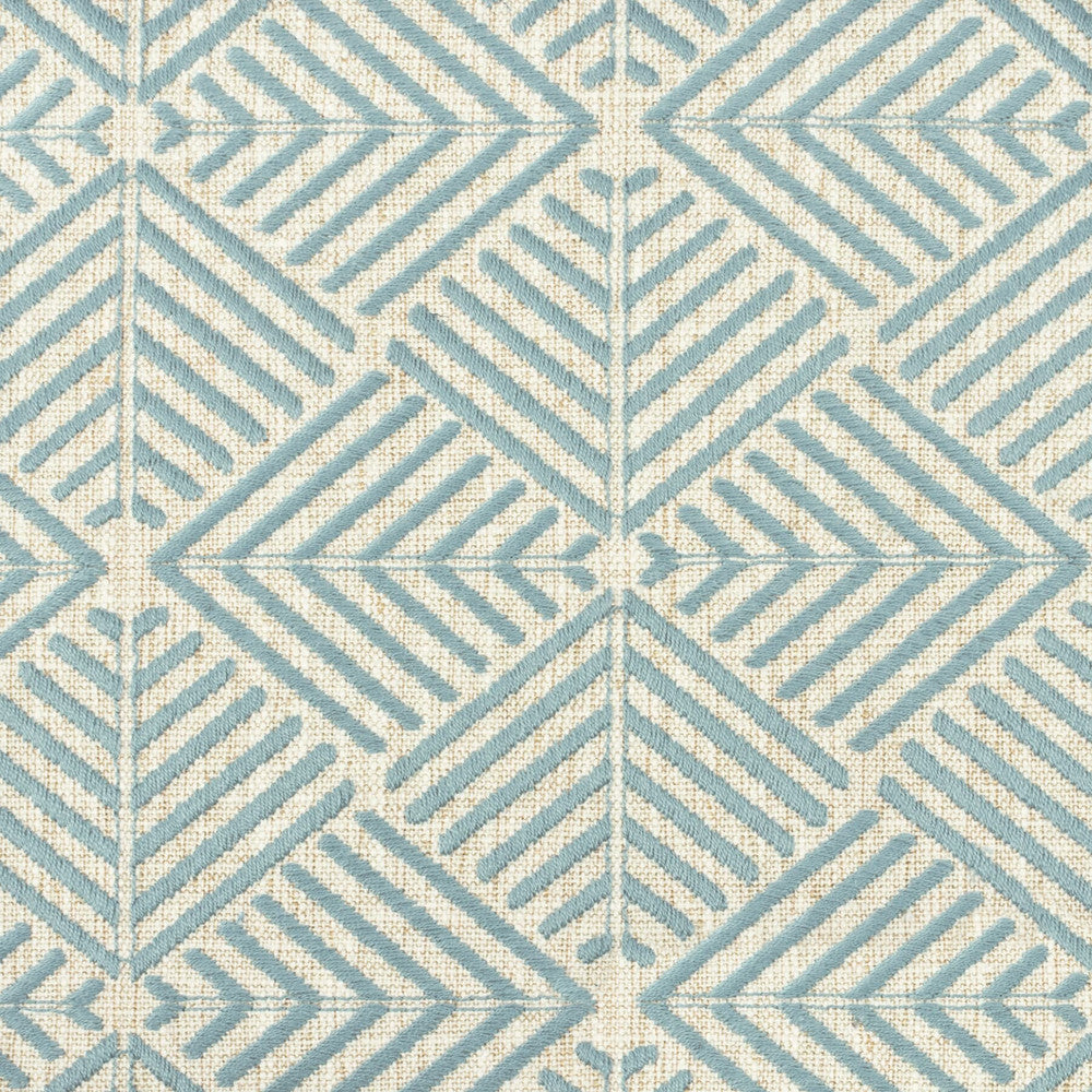 Negroni 1 Moonstone by Aoc Designer Fabric COMFORTABLE LIVING BREEZE/INDIGO 42%POL 20%COT 19%SVI 19%LIN %VEMB INDIA </p><p>Repeat: 3.125 51 in - Swanky Fabrics -