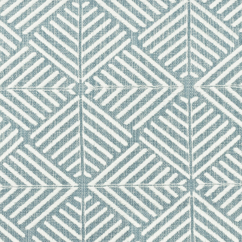 Negroni 3 Blue/White by Aoc Fabric Aoc Fabric Negroni 3 Blue/WhiteFabric COMFORTABLE LIVING BREEZE/INDIGO 42%POL 20%COT 19%SVI 19%LIN %VEMB INDIA </p><p>Repeat: H: 3.375, V: 3.125 51 in - Fabric Carolina -