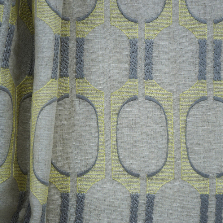 NETWORK 71SJ101 by JF Designer Fabric JF Studio 100% Linen India  Horizontal: 3.5 and Vertical: 8 54  - Swanky Fabrics -