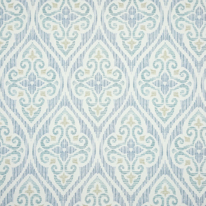 Newberry 1 Seaglass by Stout Designer Fabric COMFORTABLE LIVING BAHAMA/CARIBBEAN 100%COT SPAIN Horizontal: 6.750 and Vertical: 6.750 54 in - Swanky Fabrics -