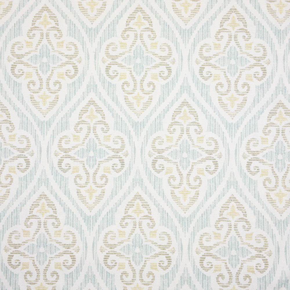 Newberry 2 Spa by Stout Designer Fabric COMFORTABLE LIVING BAHAMA/CARIBBEAN 100%COT SPAIN Horizontal: 6.750 and Vertical: 6.750 54 in - Swanky Fabrics -