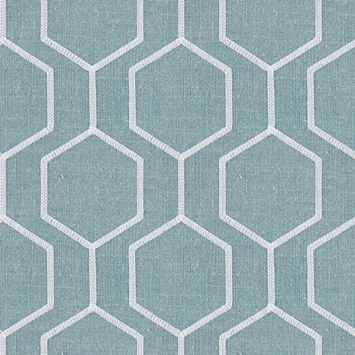 Newton Glacier by Magnolia Designer Fabric - 20% Linen, 45% Viscose, 35% Polyester China Horizontal: 7.8 and Vertical: 7.8 50 - Swanky Fabrics -