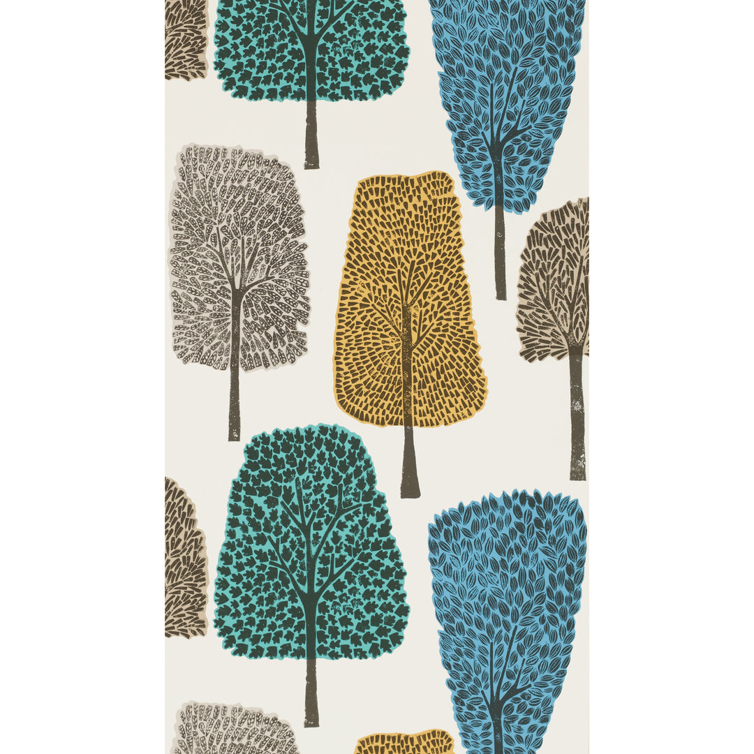 Scion Wallcovering Almond/Cobalt/Midnight