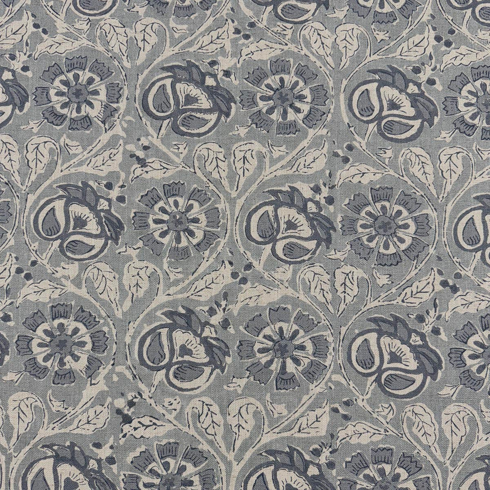 Nico Bluebell by Magnolia Designer Fabric - 50 Cotton, 35 Viscose, 15 Linen India 80000 Horizontal: 27.75 and Vertical: 25.6 54 - Swanky Fabrics -