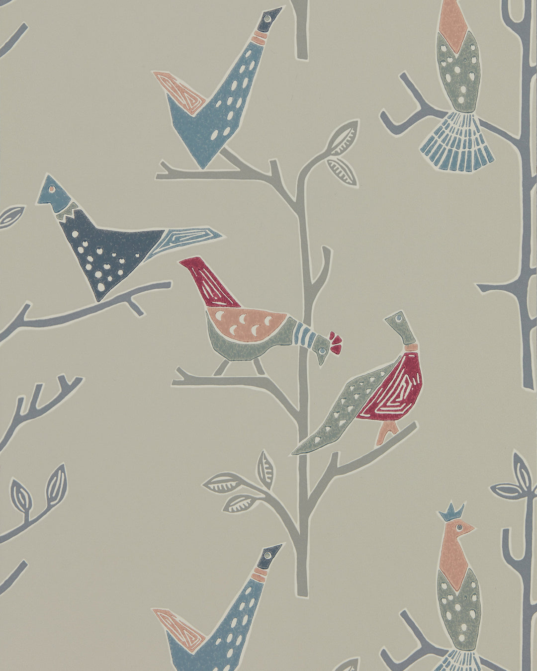 Scion Wallcovering Rose/Steel