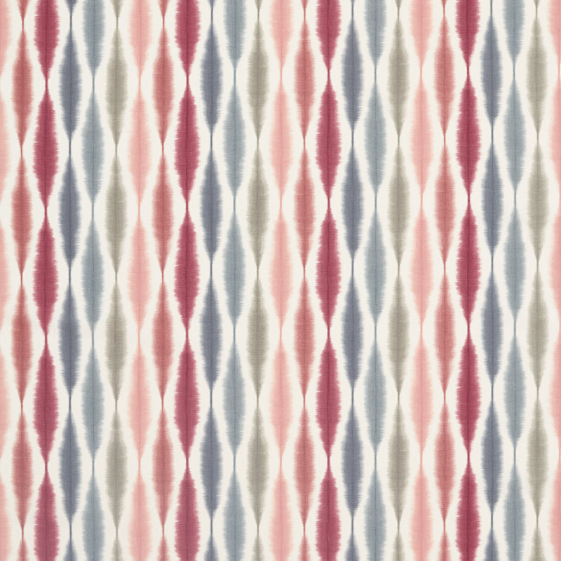 Scion Fabric Usuko - Cranberry/Rose/Steel