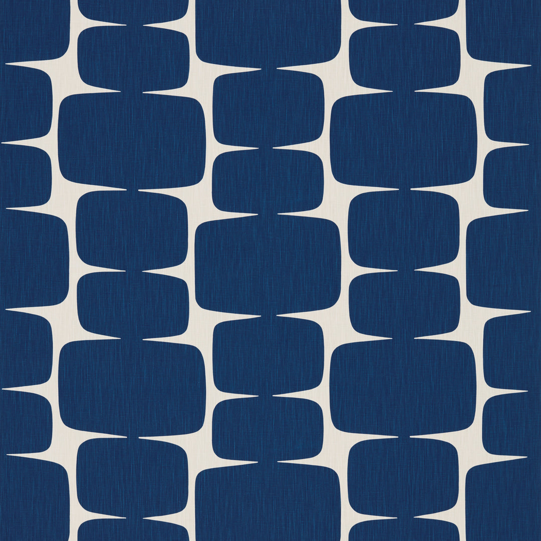 Scion Fabric Lohko - Indigo/Jasmine