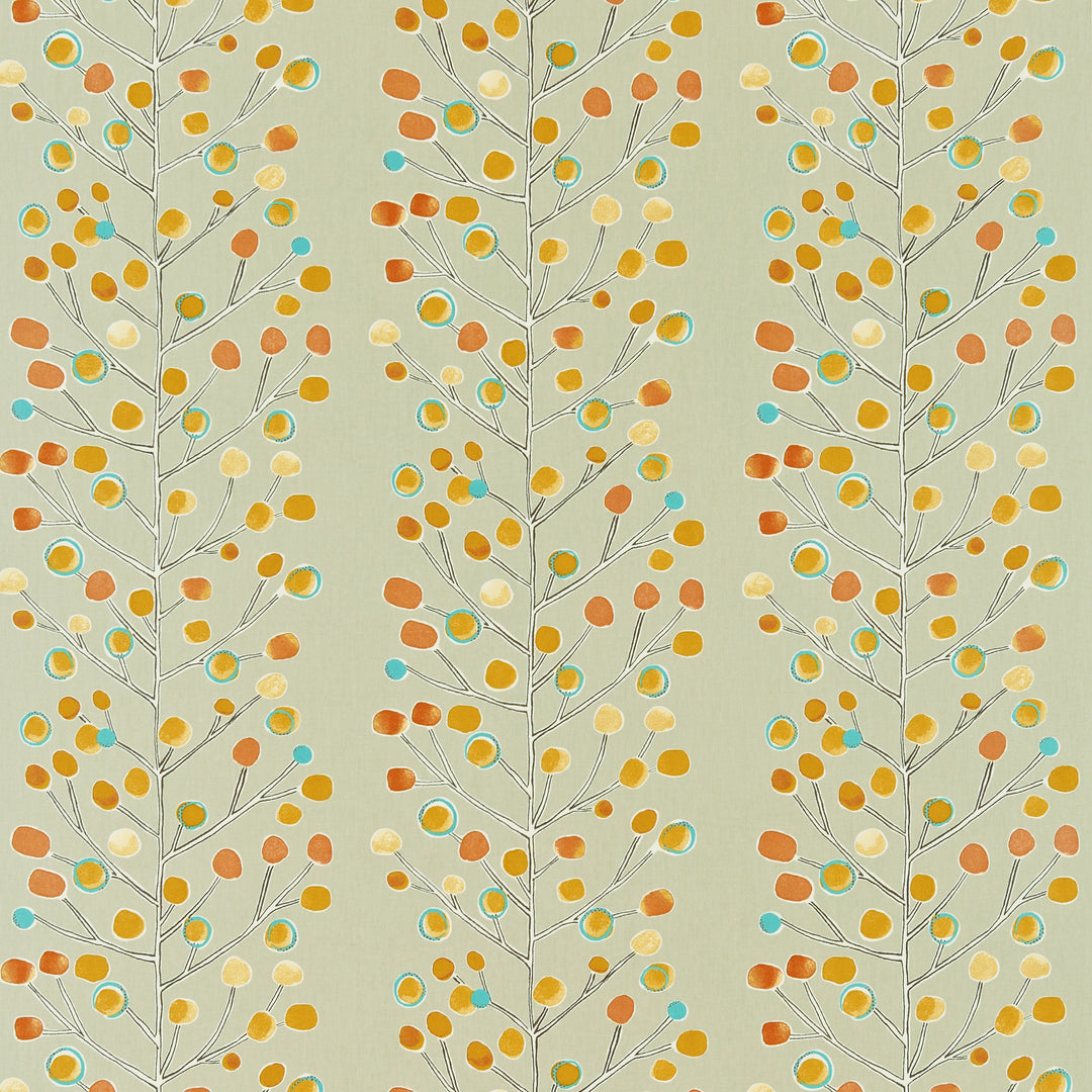 Scion Fabric Berry Tree - Neutral/Tangerine