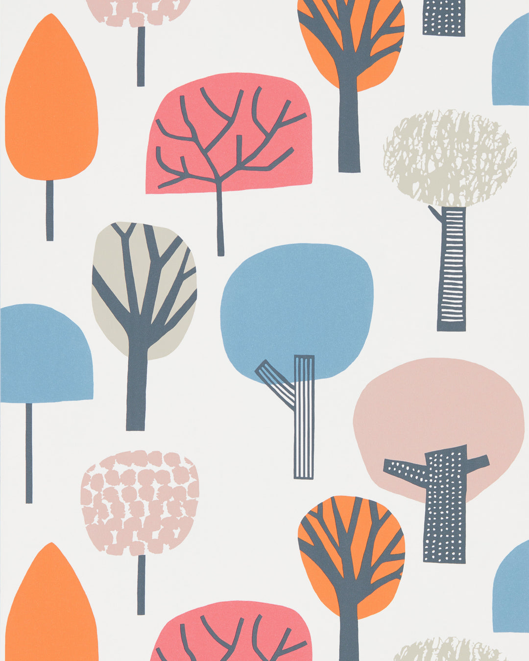 Scion Wallcovering Watermelon/Tangerine/Lake