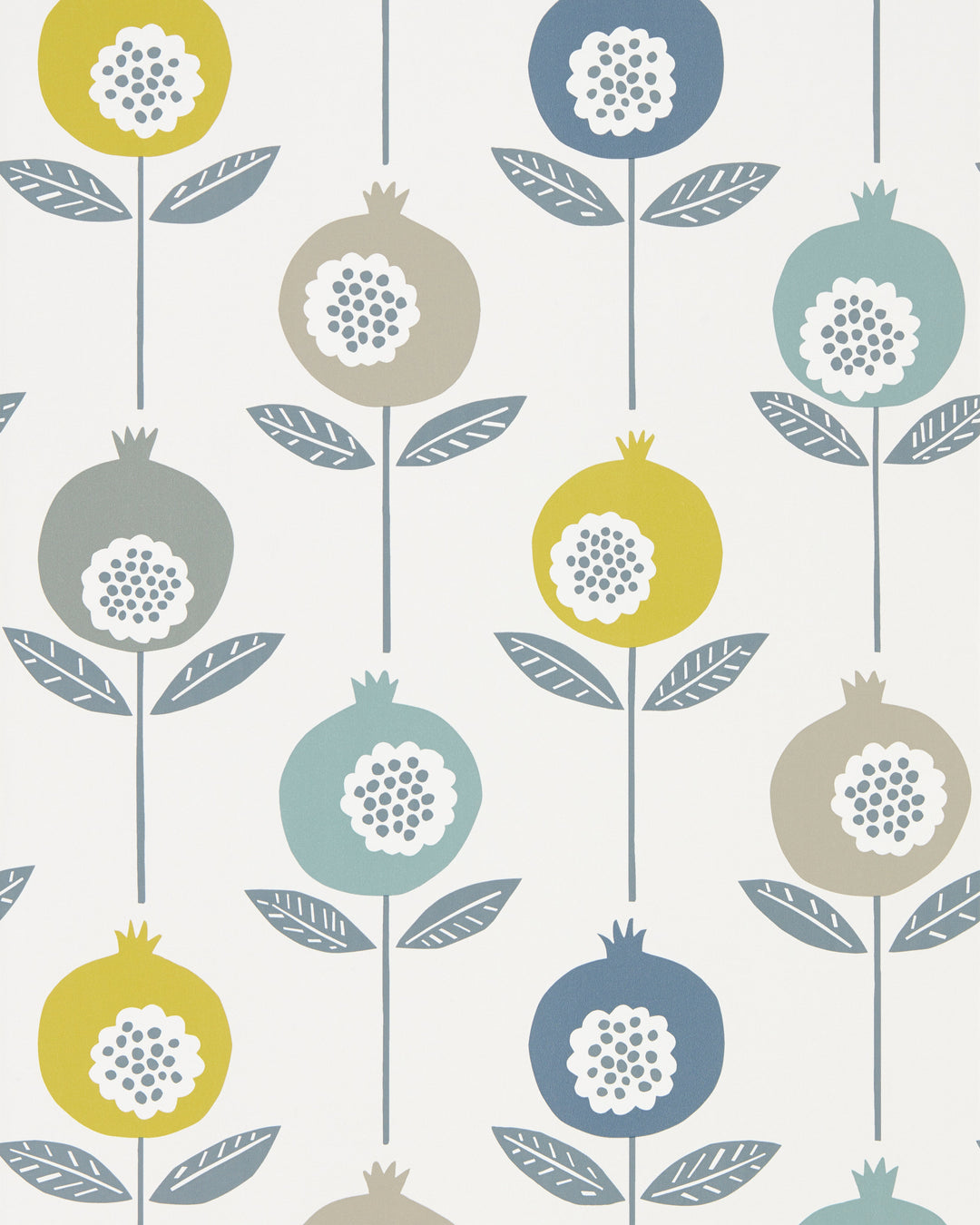 Scion Wallcovering Limeade/Hemp/Glacier
