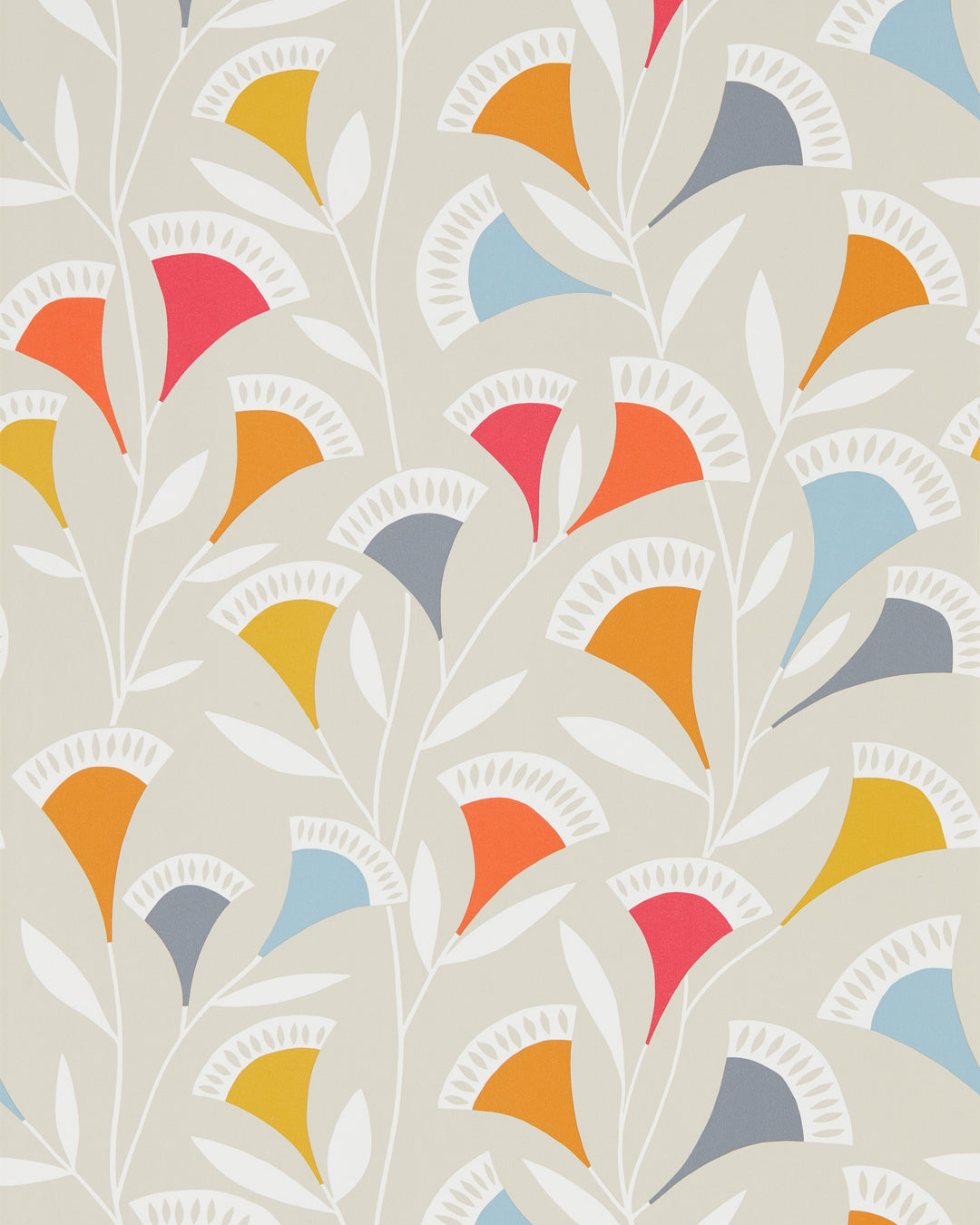 Scion Wallcovering Watermelon/Tangerine/Slate