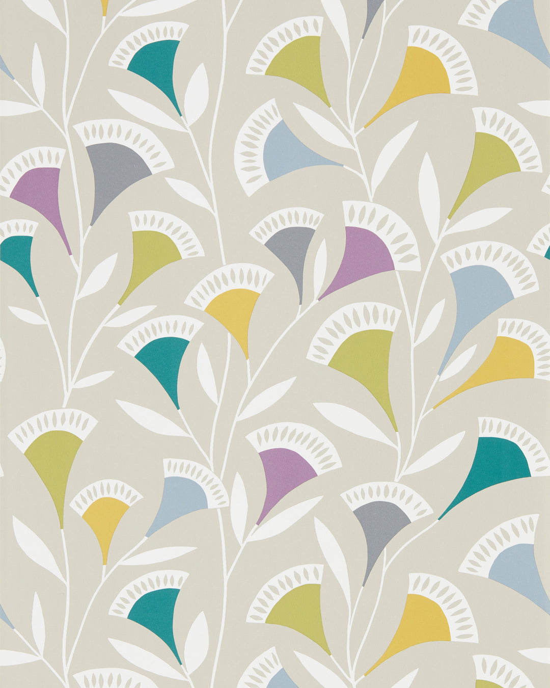 Scion Wallcovering Foxglove/Graphite/Forest