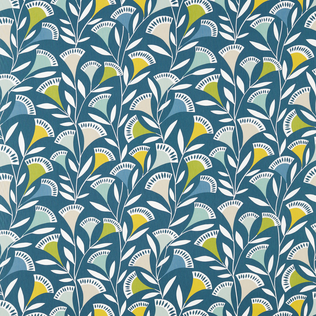 Scion Fabric Noukku - Mist/Kiwi/Midnight