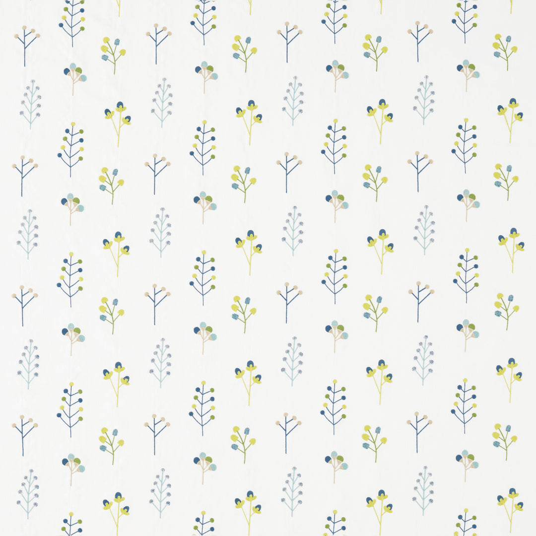 Scion Fabric Mukula - Gecko/Citrus/Pacific