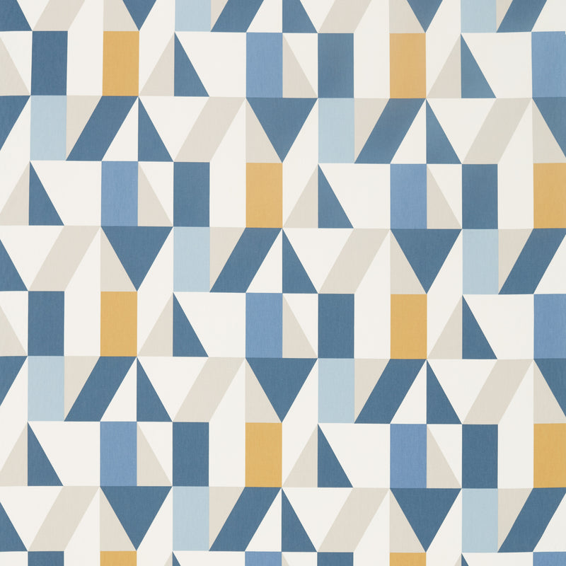 Scion Fabric Nuevo - Indigo/Slate/Satsuma