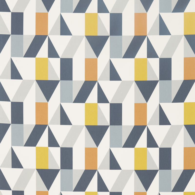 Scion Fabric Nuevo - Dandelion/Charcoal/Brick