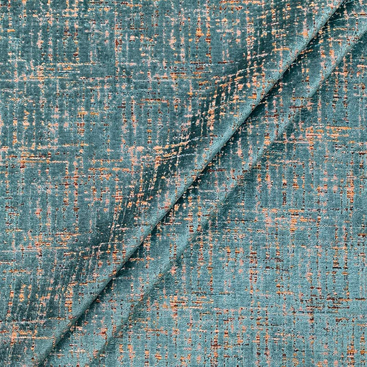 Norit Turquoise by Magnolia Designer Fabric - 54Poly/32Visc/14Ctn India 38000 Horizontal: 6.875 and Vertical: 8.75 56" - Swanky Fabrics -