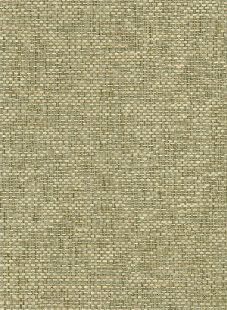 Paperweave Green, Tan NR107X by Seabrook Designs Designer Wallpaper