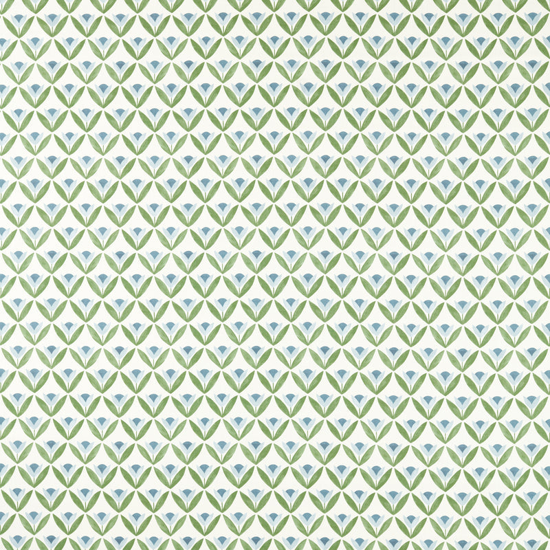 Scion Fabric Tulip Trellis - Coast Blue