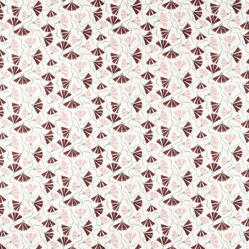 Scion Fabric Fringed Poppy - Dusk Pink/Chestnut