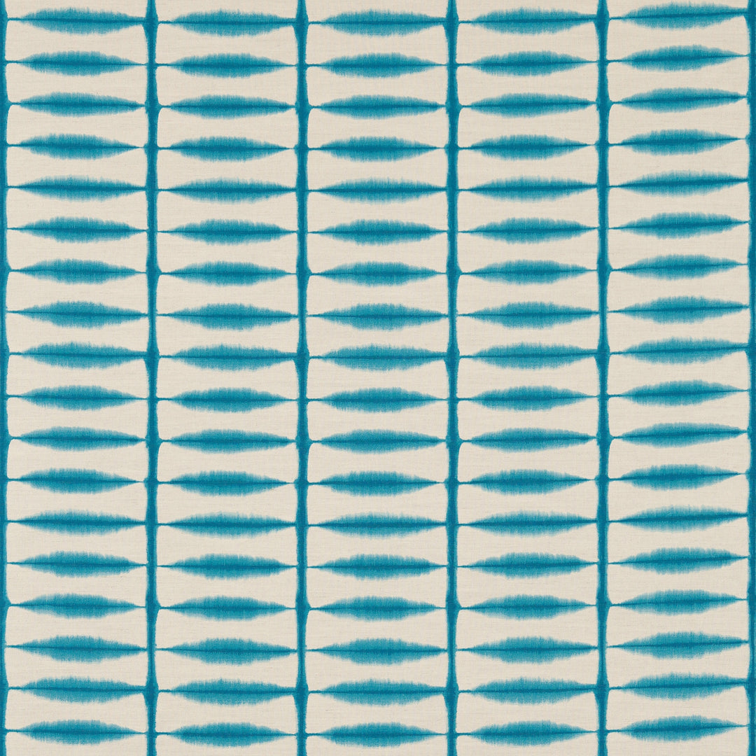 Scion Fabric Shibori - Teal/Linen