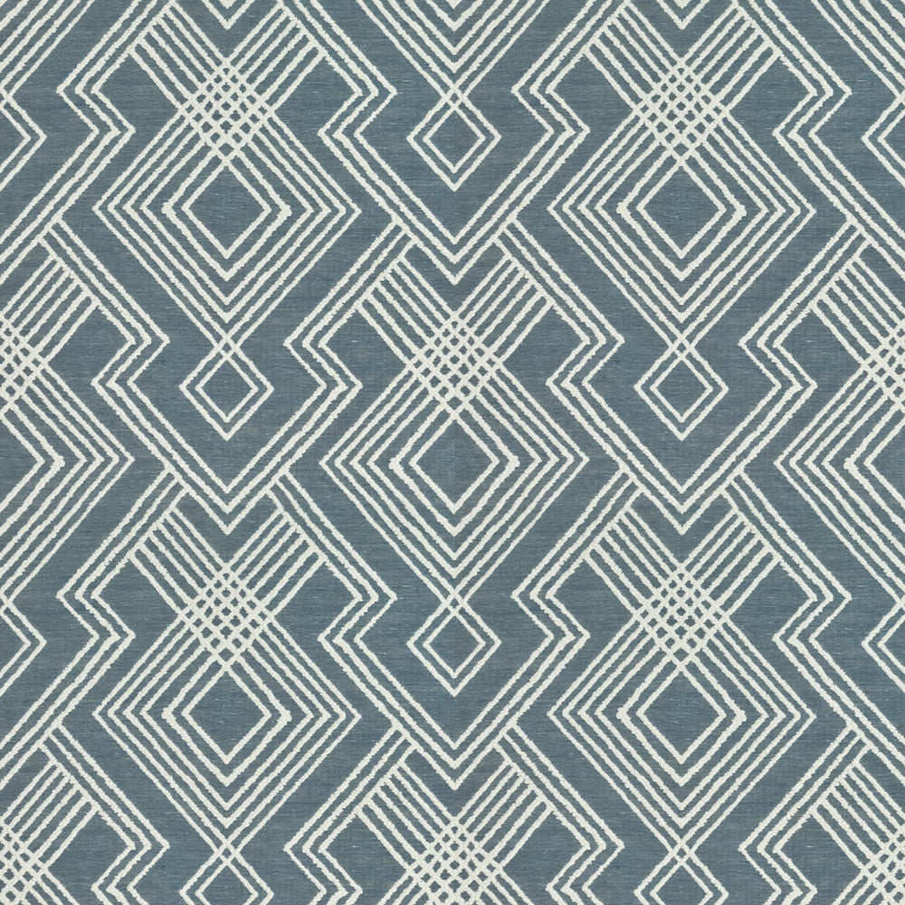 Nugget 2 Denim by Stout Designer Fabric COLOR MY WINDOW BLUE/NAVY 5%COT 95%POL INDIA FLAME RETARDANT-CA BULLETIN 117-SECTION E Horizontal: 13.5 and Vertical: 15 54 in - Swanky Fabrics -